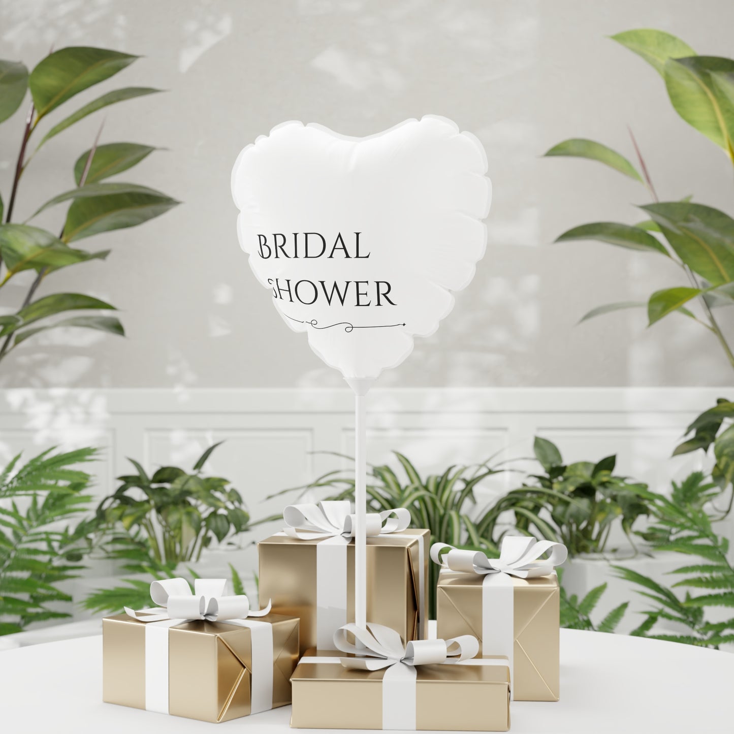 Heart-Shaped Bridal Shower Balloon - 11" Wedding Decor