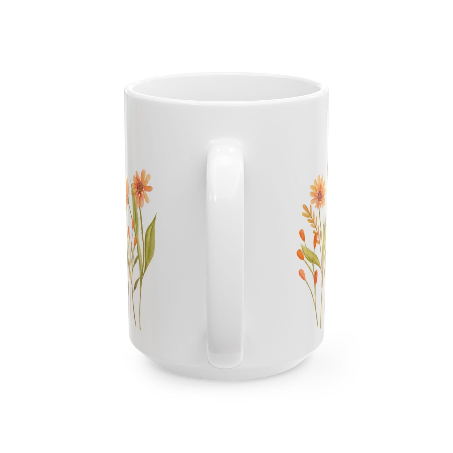 Ceramic Mug, (11oz, 15oz) Spring Floral