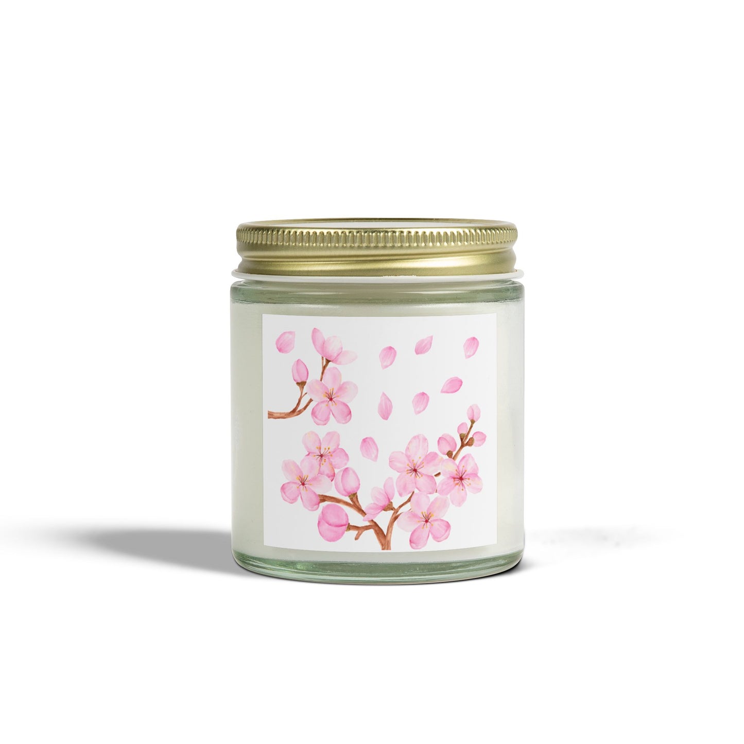 Cherry Blossom Scented Candle - Coconut Apricot Wax (4oz & 9oz) Spring