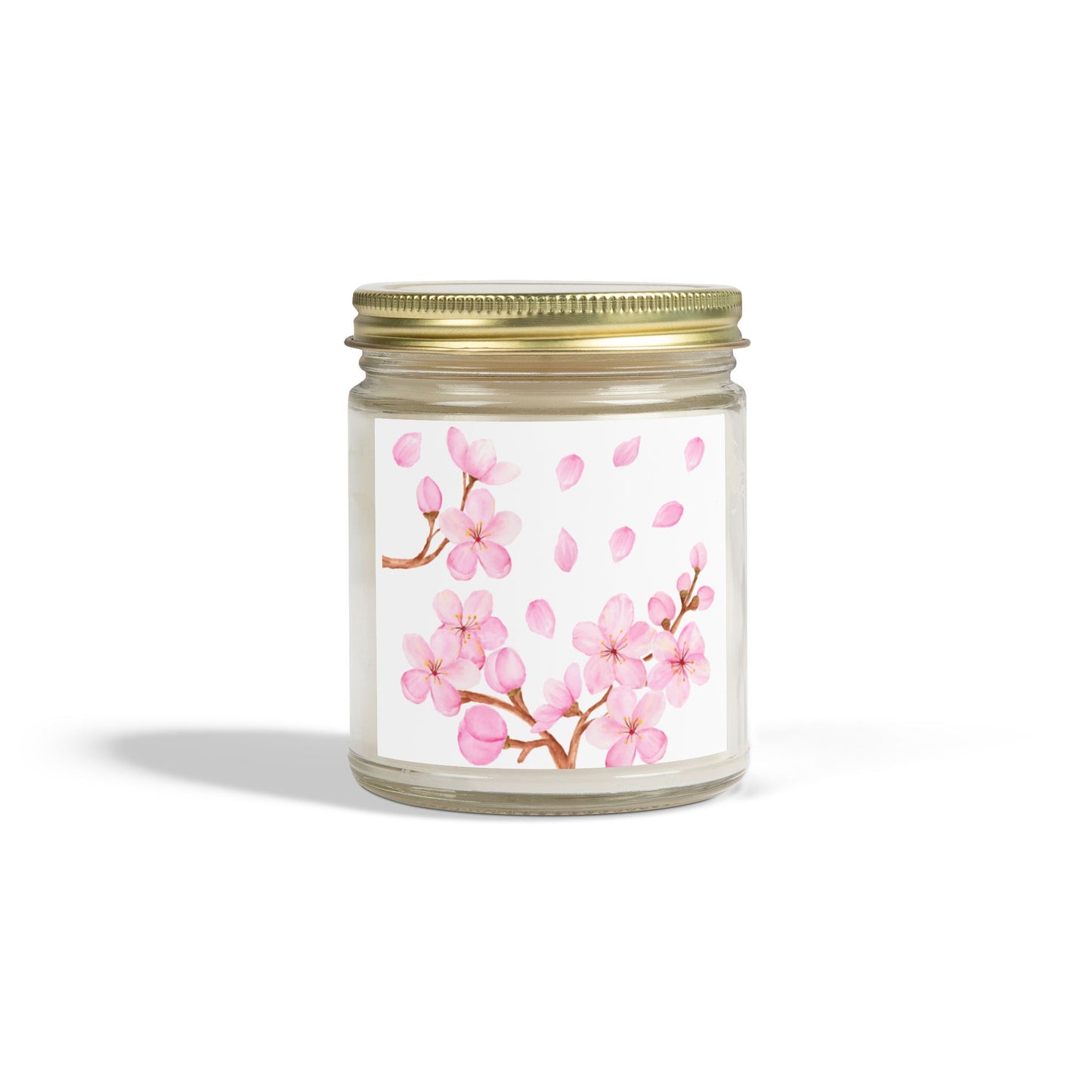 Cherry Blossom Scented Candle - Coconut Apricot Wax (4oz & 9oz) Spring