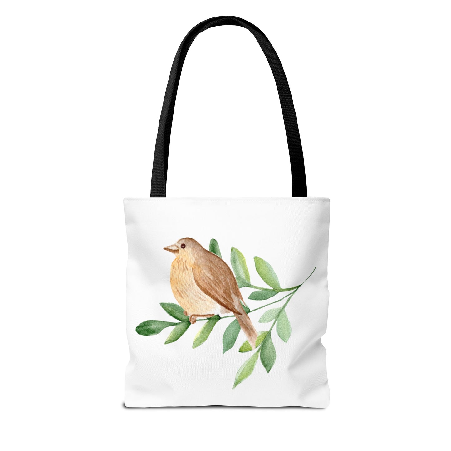 Watercolor Bird Tote Bag - Spring and Nature-Inspired, Eco-Friendly Shopping Tote