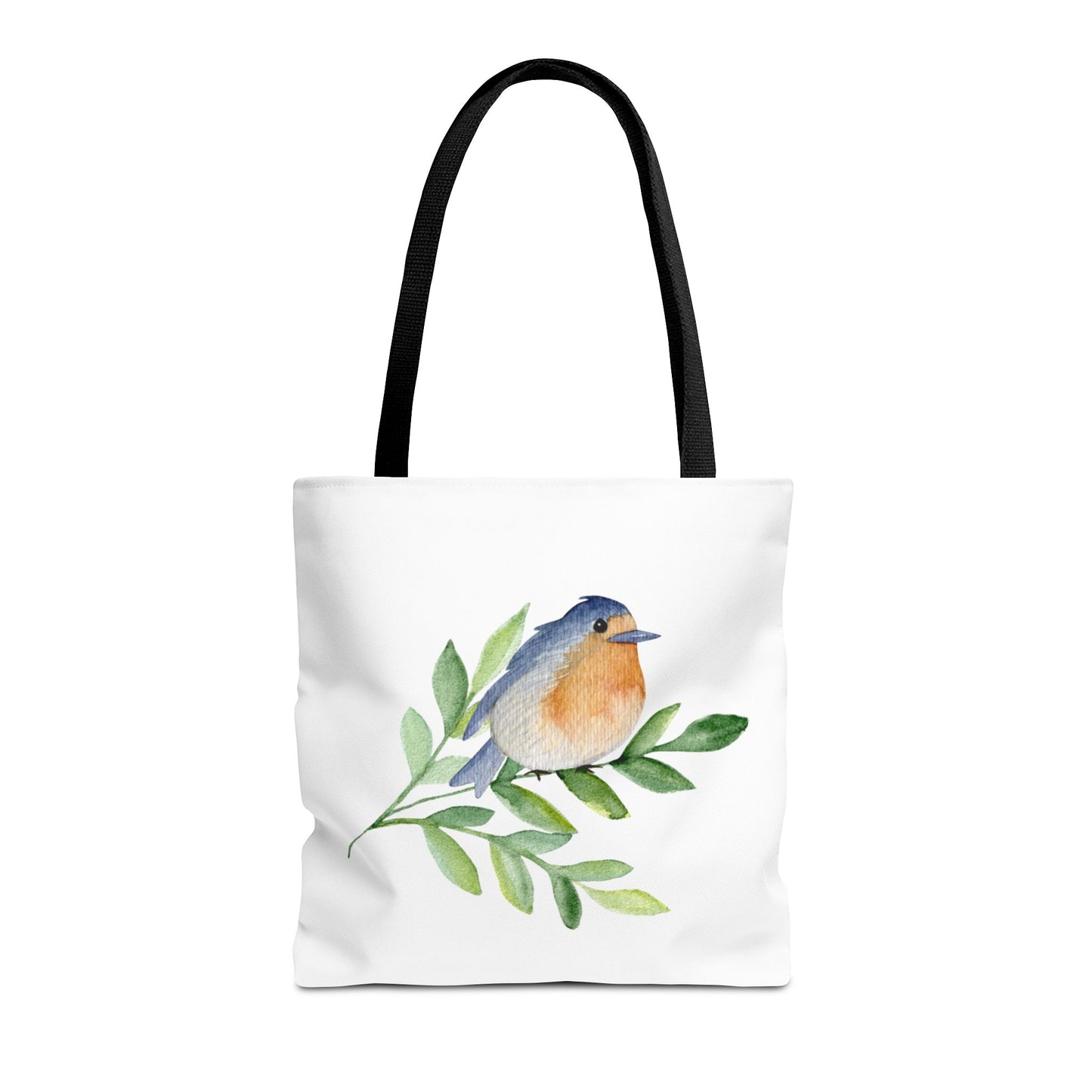 Watercolor Bird Tote Bag - Spring and Nature-Inspired, Eco-Friendly Shopping Tote