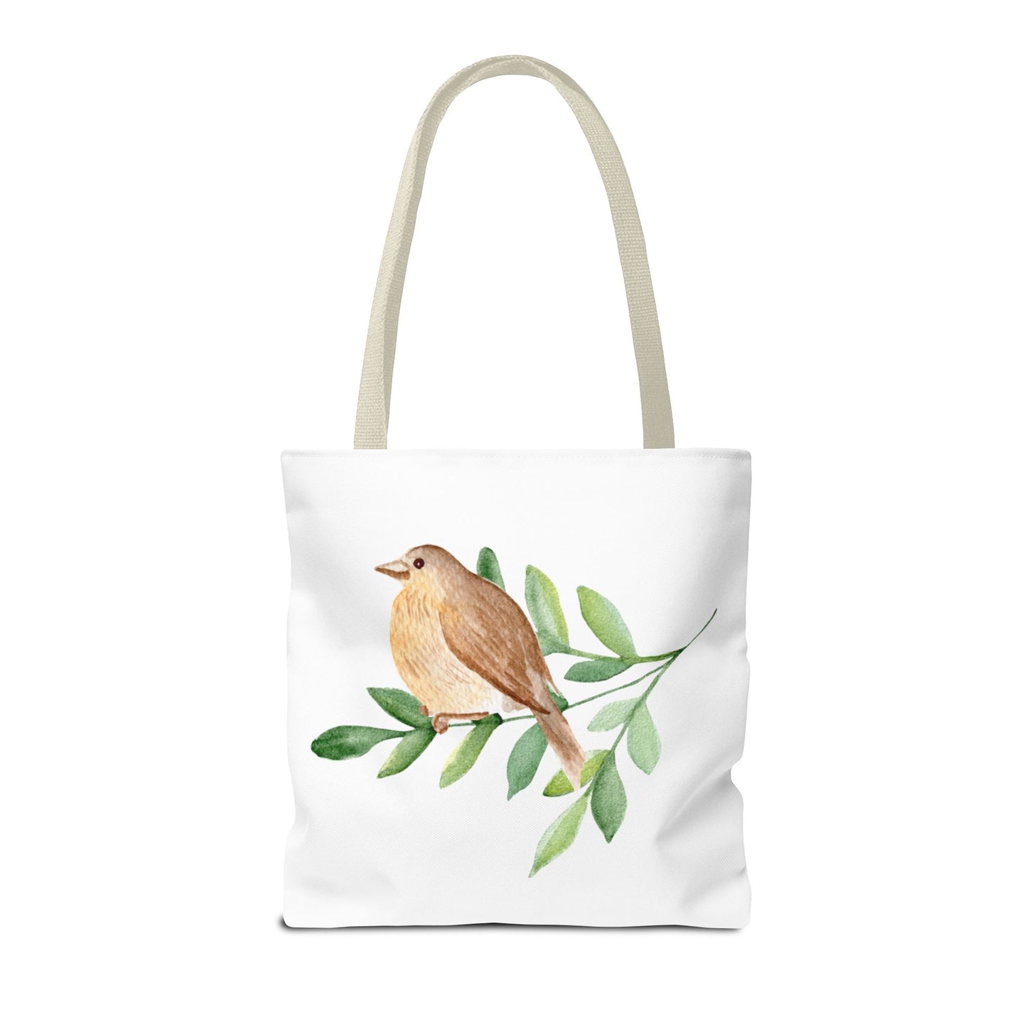 Watercolor Bird Tote Bag - Spring and Nature-Inspired, Eco-Friendly Shopping Tote
