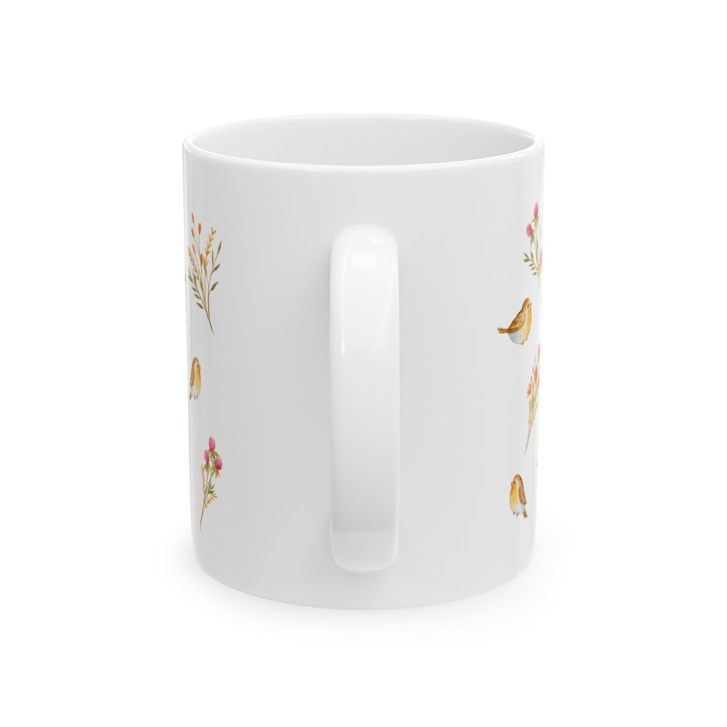 Spring Birds Ceramic Mug, (11oz, 15oz)