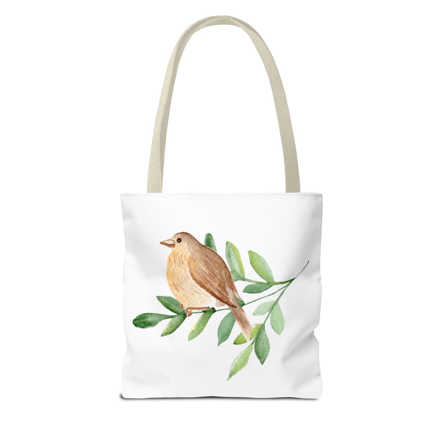 Watercolor Bird Tote Bag - Spring and Nature-Inspired, Eco-Friendly Shopping Tote