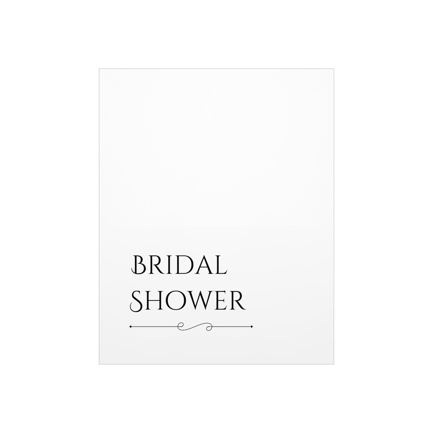 Bridal Shower Foam Board Sign - Elegant Event Decor