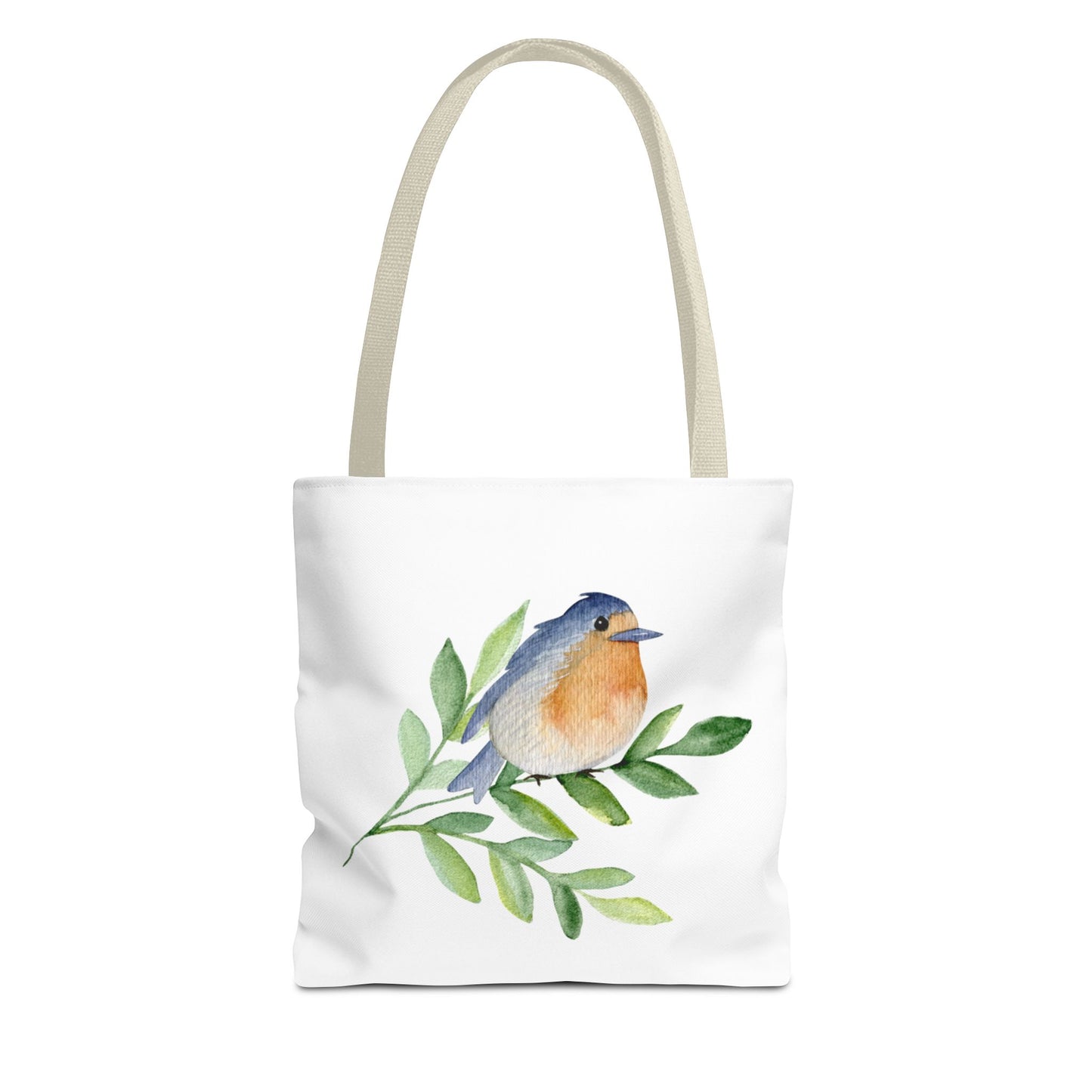 Watercolor Bird Tote Bag - Spring and Nature-Inspired, Eco-Friendly Shopping Tote