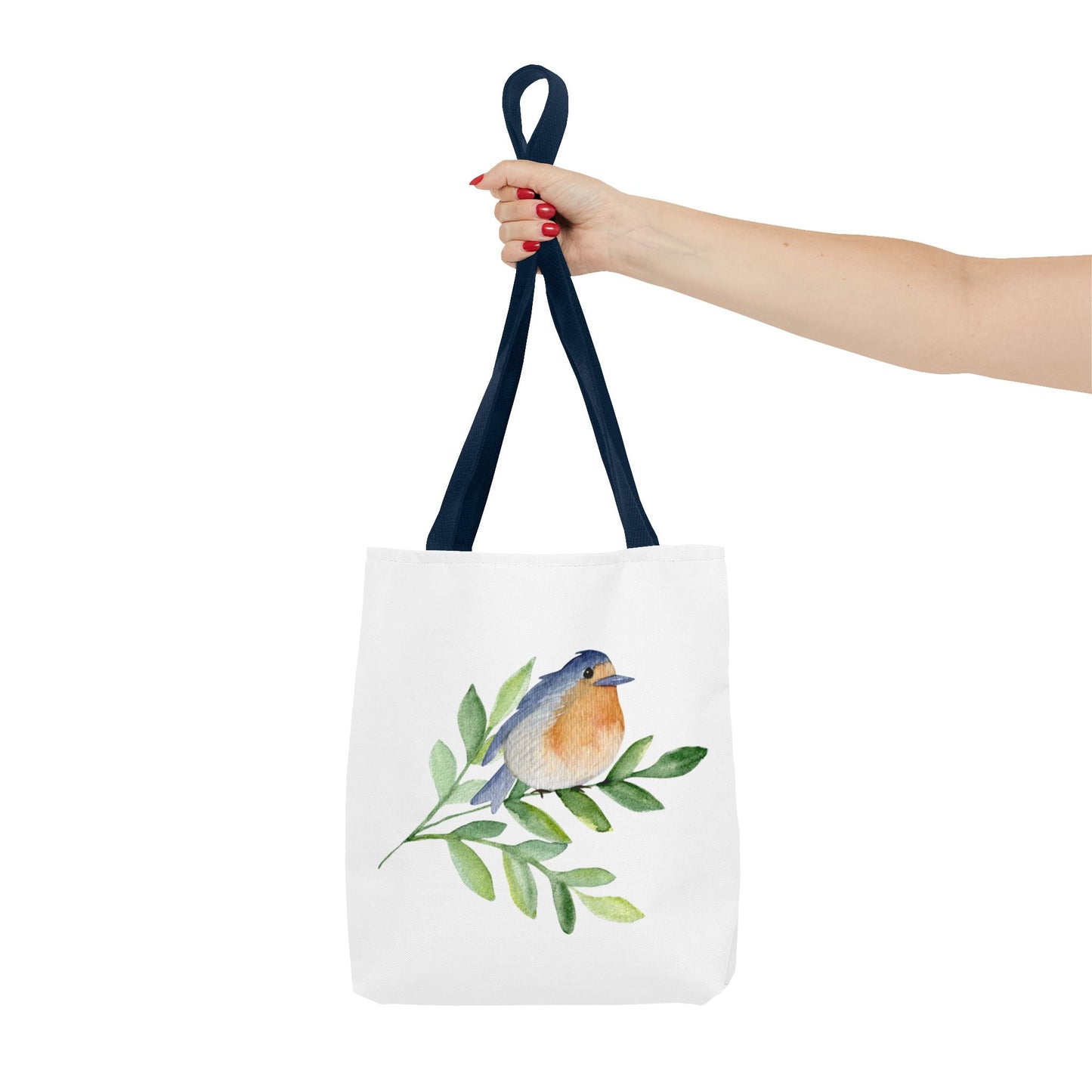 Watercolor Bird Tote Bag - Spring and Nature-Inspired, Eco-Friendly Shopping Tote