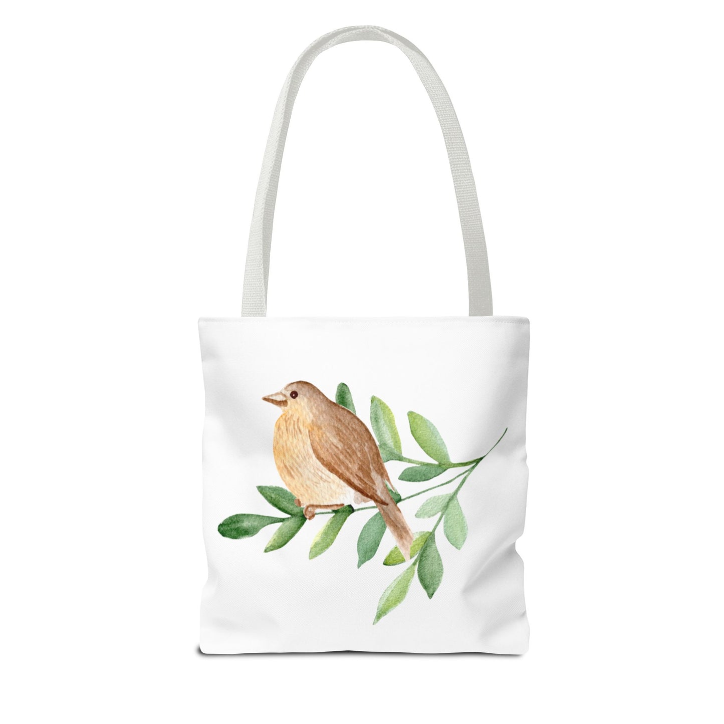 Watercolor Bird Tote Bag - Spring and Nature-Inspired, Eco-Friendly Shopping Tote