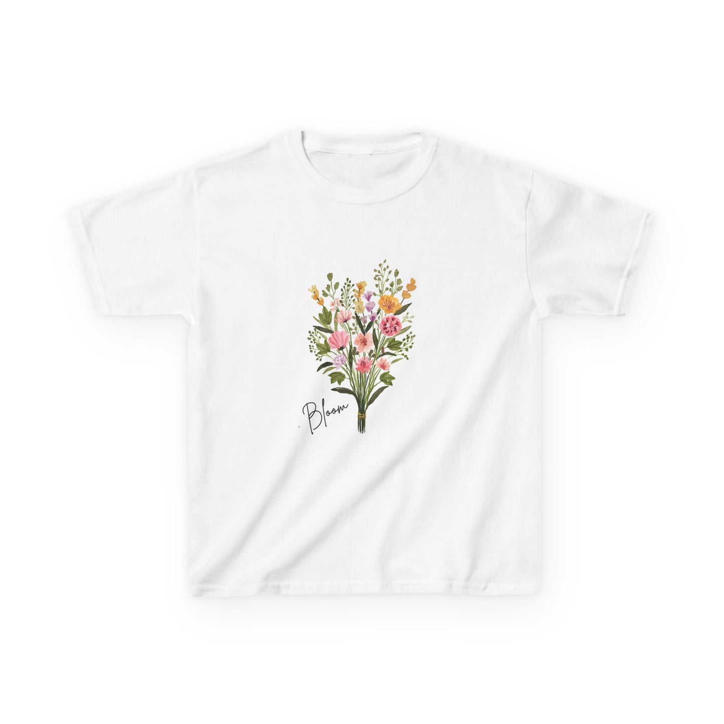 Kids Floral Bloom Tee - Cute Cotton T-Shirt for Spring Celebrations