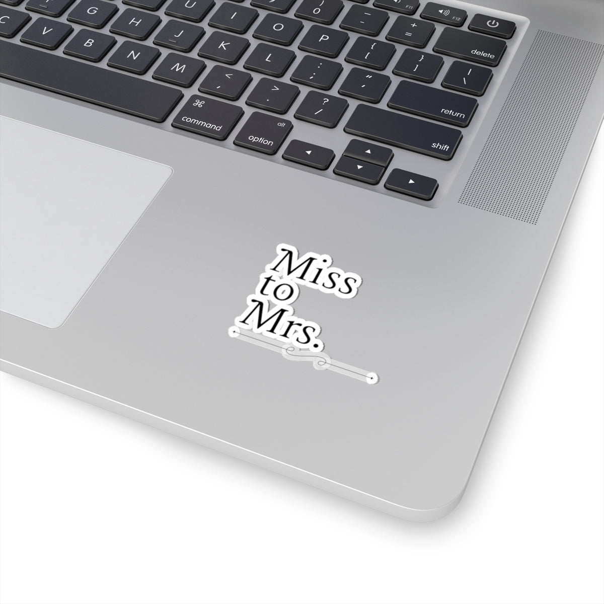 Miss to Mrs. Kiss-Cut Stickers for Bridal Showers & Weddings