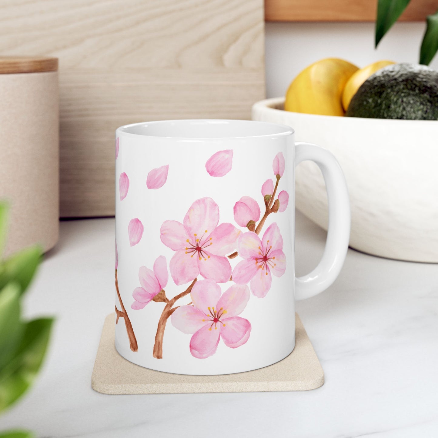 Ceramic Mug, (11oz, 15oz) Spring Floral