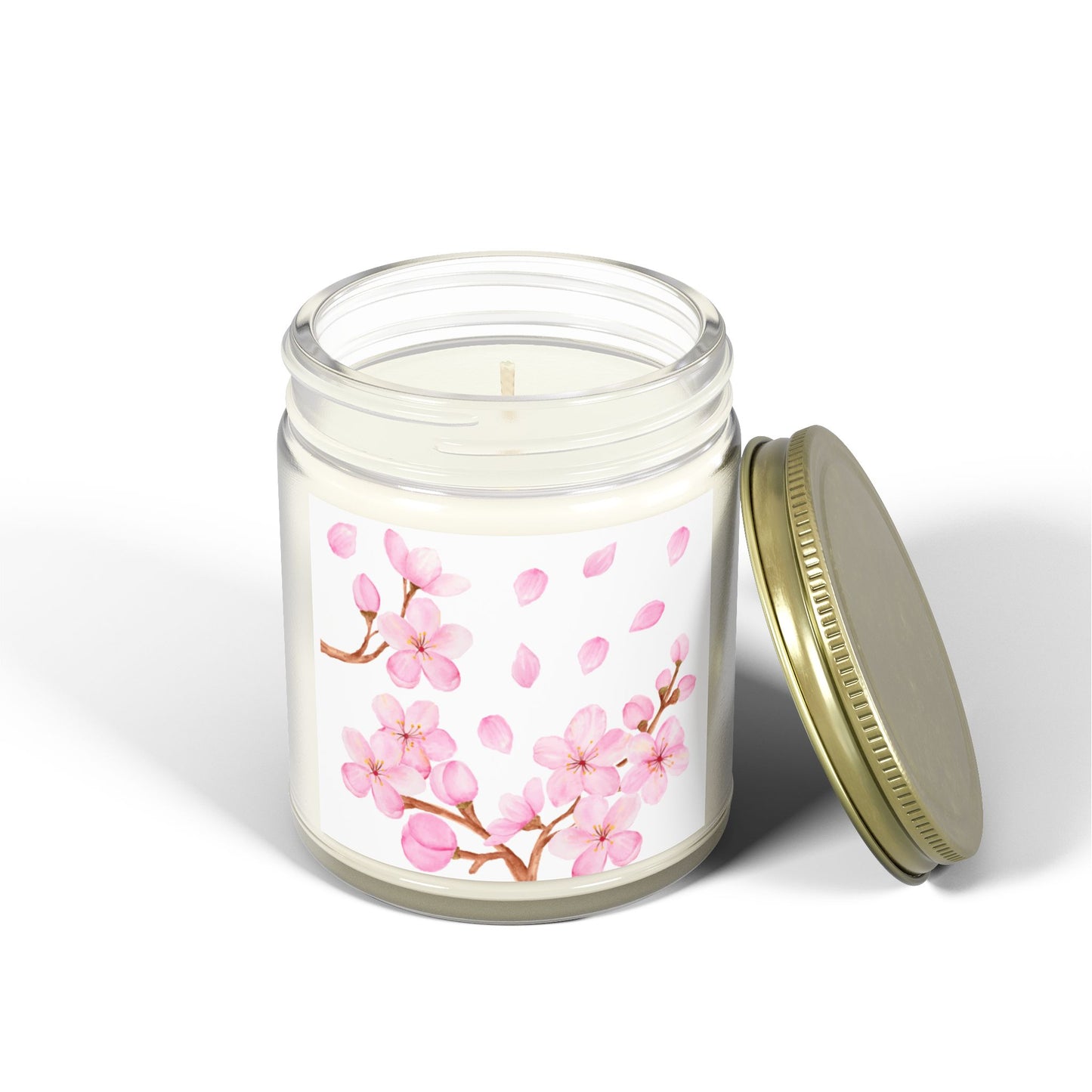 Cherry Blossom Scented Candle - Coconut Apricot Wax (4oz & 9oz) Spring