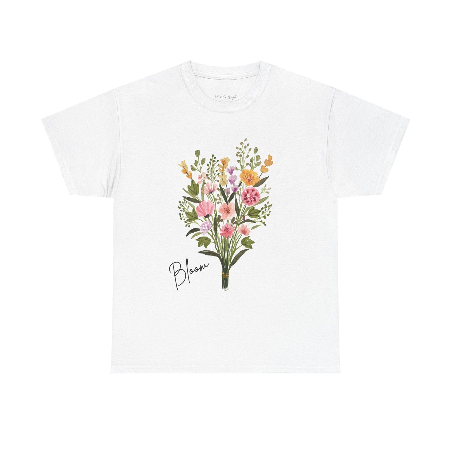 Bloom Floral Heavy Cotton Tee - Perfect for Spring and Casual Wear
