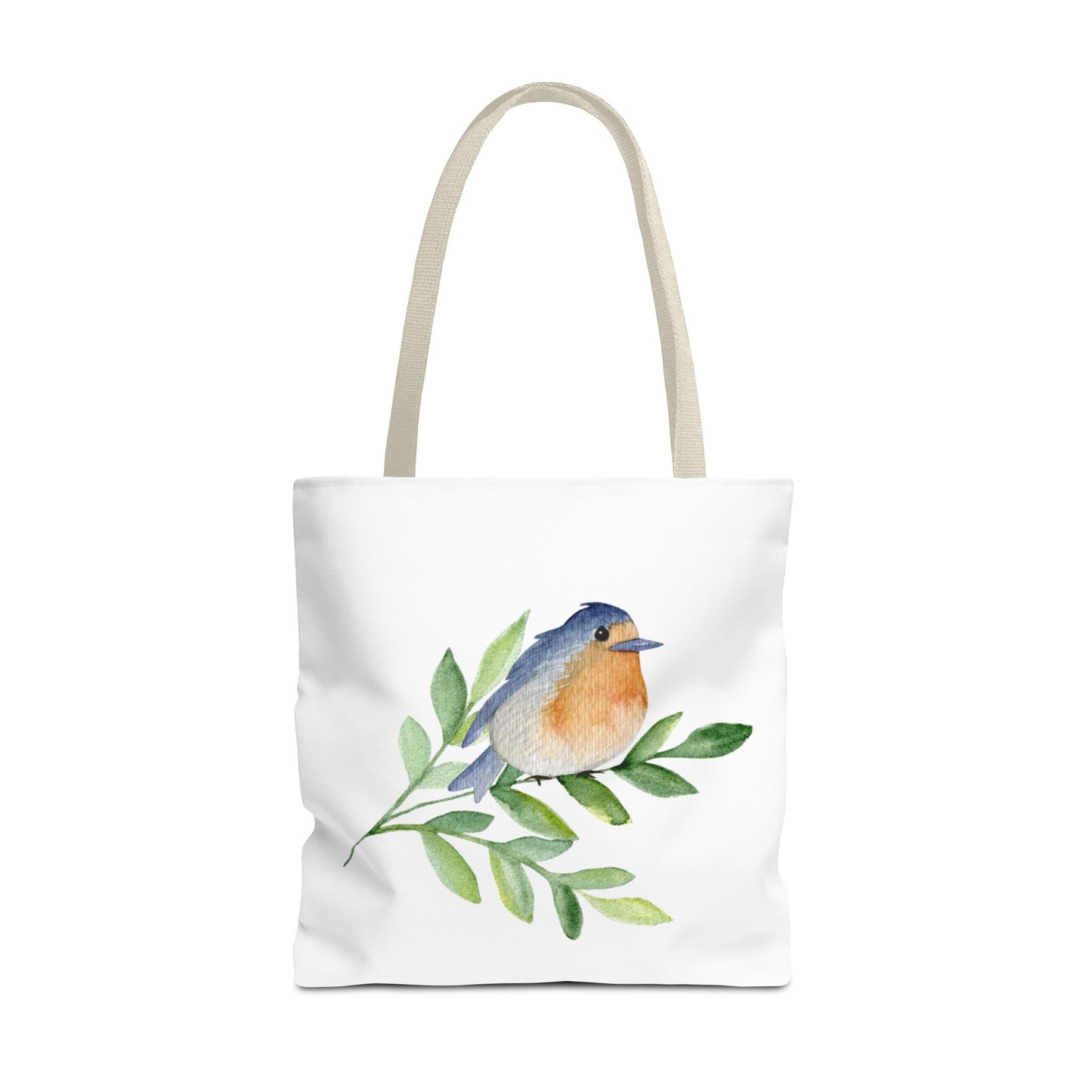 Watercolor Bird Tote Bag - Spring and Nature-Inspired, Eco-Friendly Shopping Tote