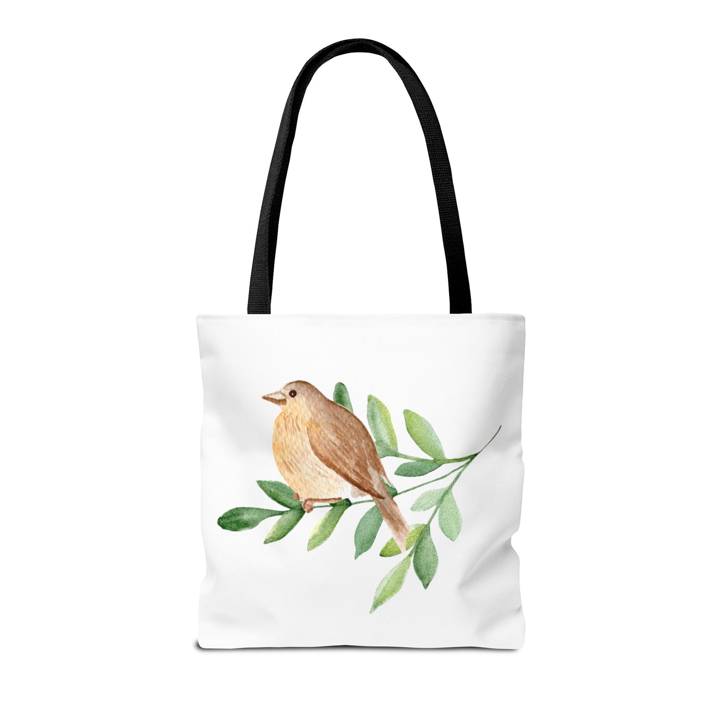 Watercolor Bird Tote Bag - Spring and Nature-Inspired, Eco-Friendly Shopping Tote