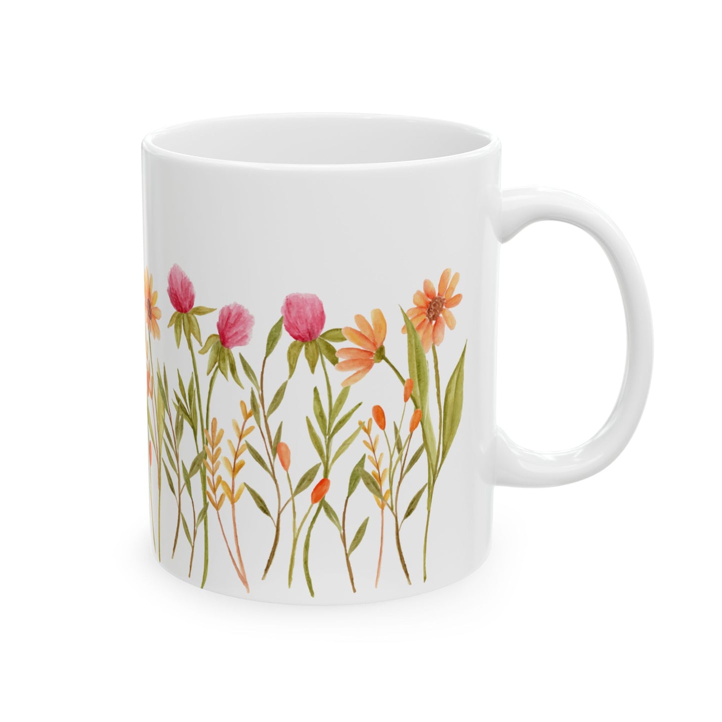 Ceramic Mug, (11oz, 15oz) Spring Floral