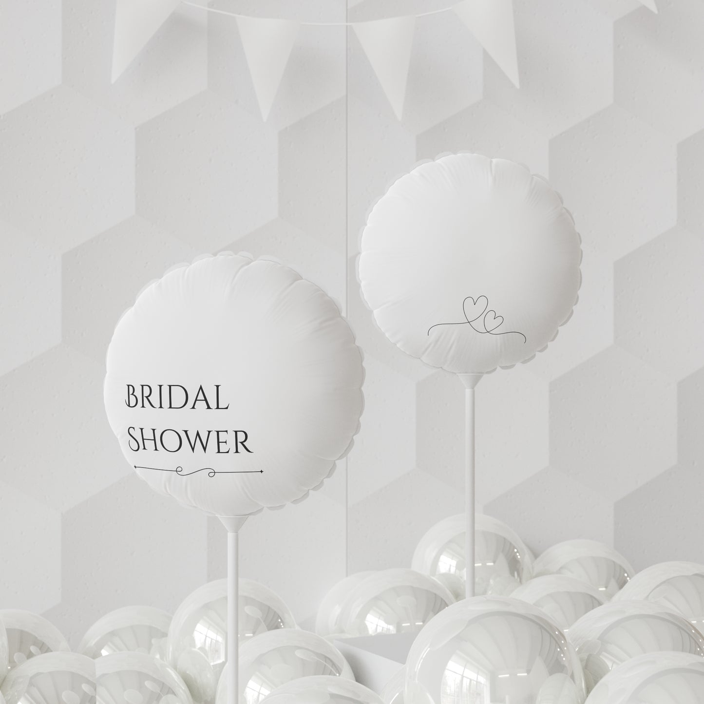 Heart-Shaped Bridal Shower Balloon - 11" Wedding Decor