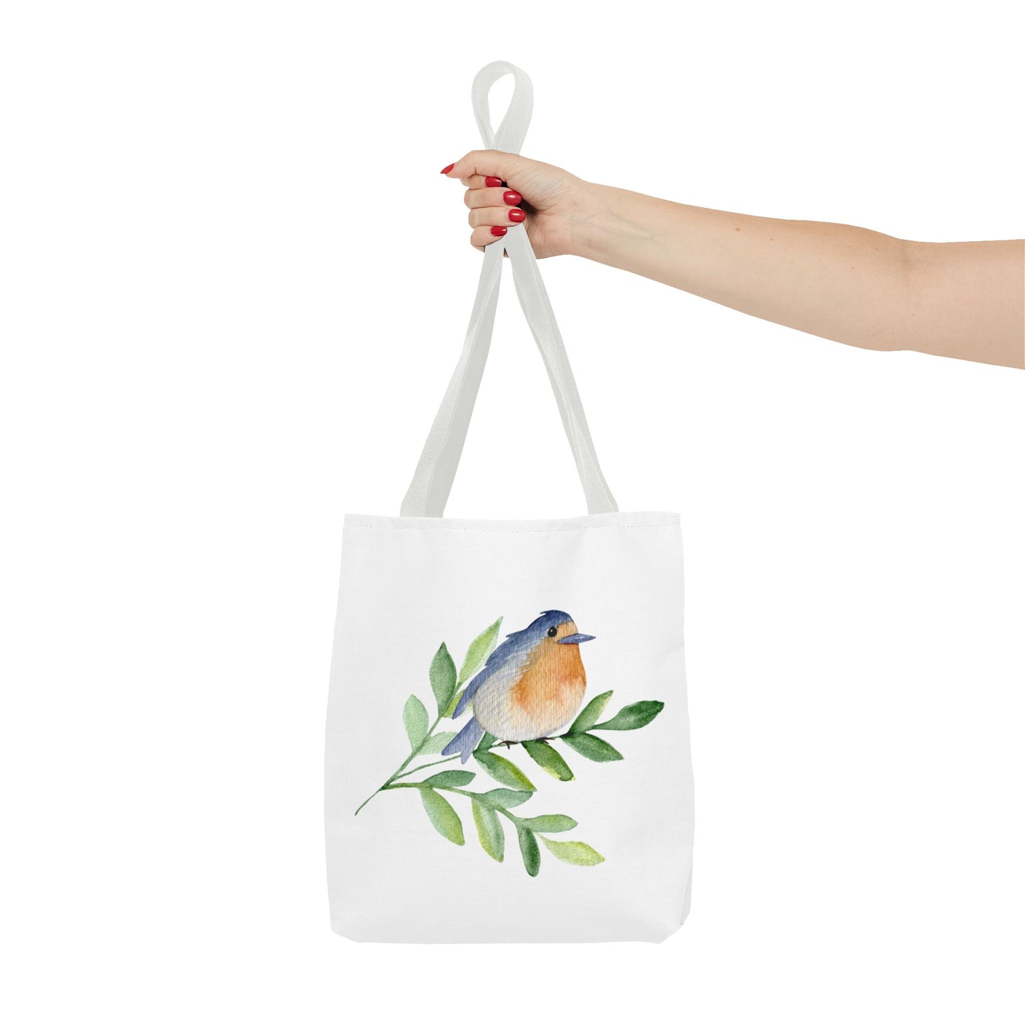 Watercolor Bird Tote Bag - Spring and Nature-Inspired, Eco-Friendly Shopping Tote