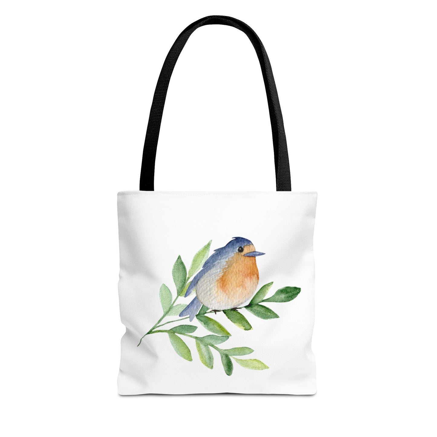 Watercolor Bird Tote Bag - Spring and Nature-Inspired, Eco-Friendly Shopping Tote