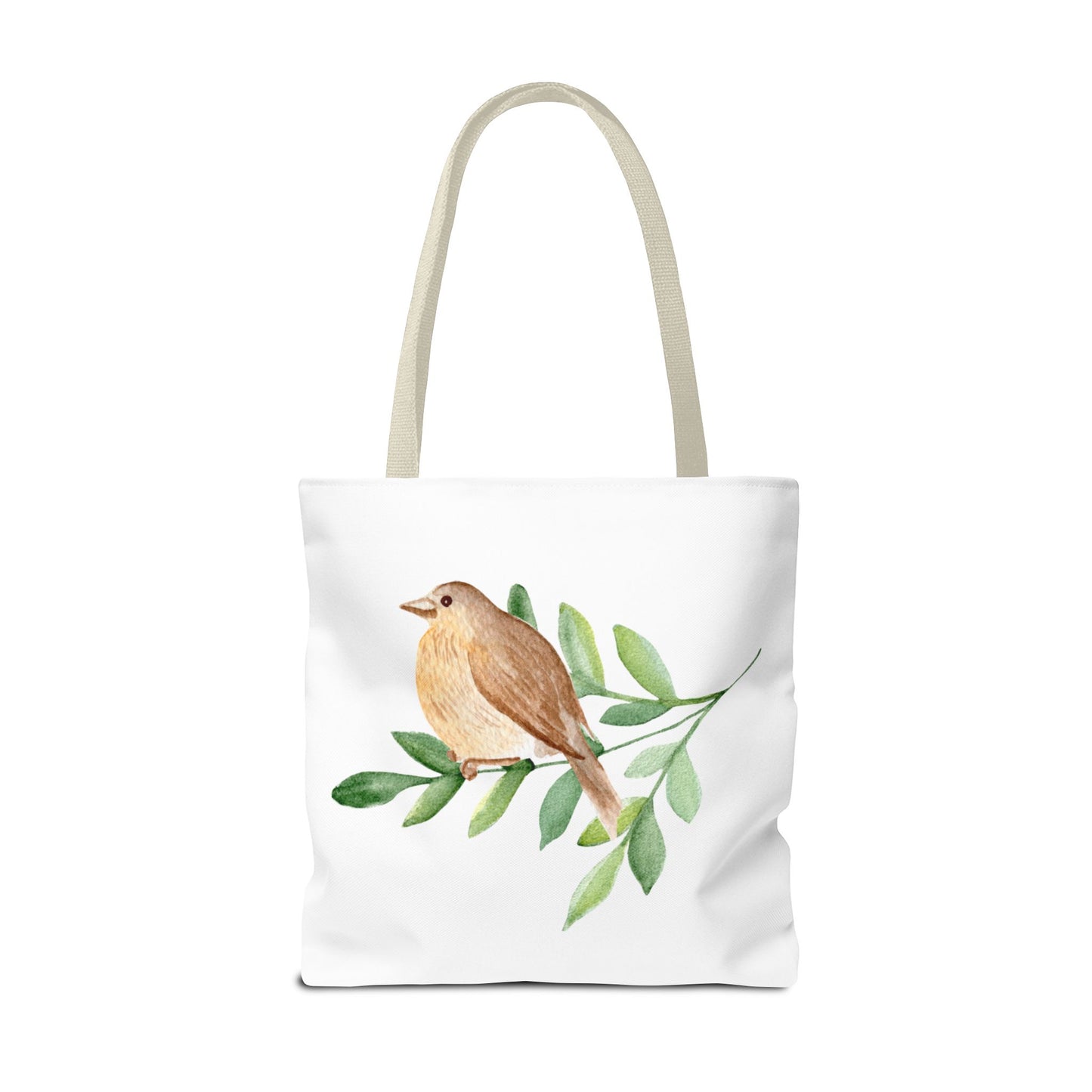Watercolor Bird Tote Bag - Spring and Nature-Inspired, Eco-Friendly Shopping Tote