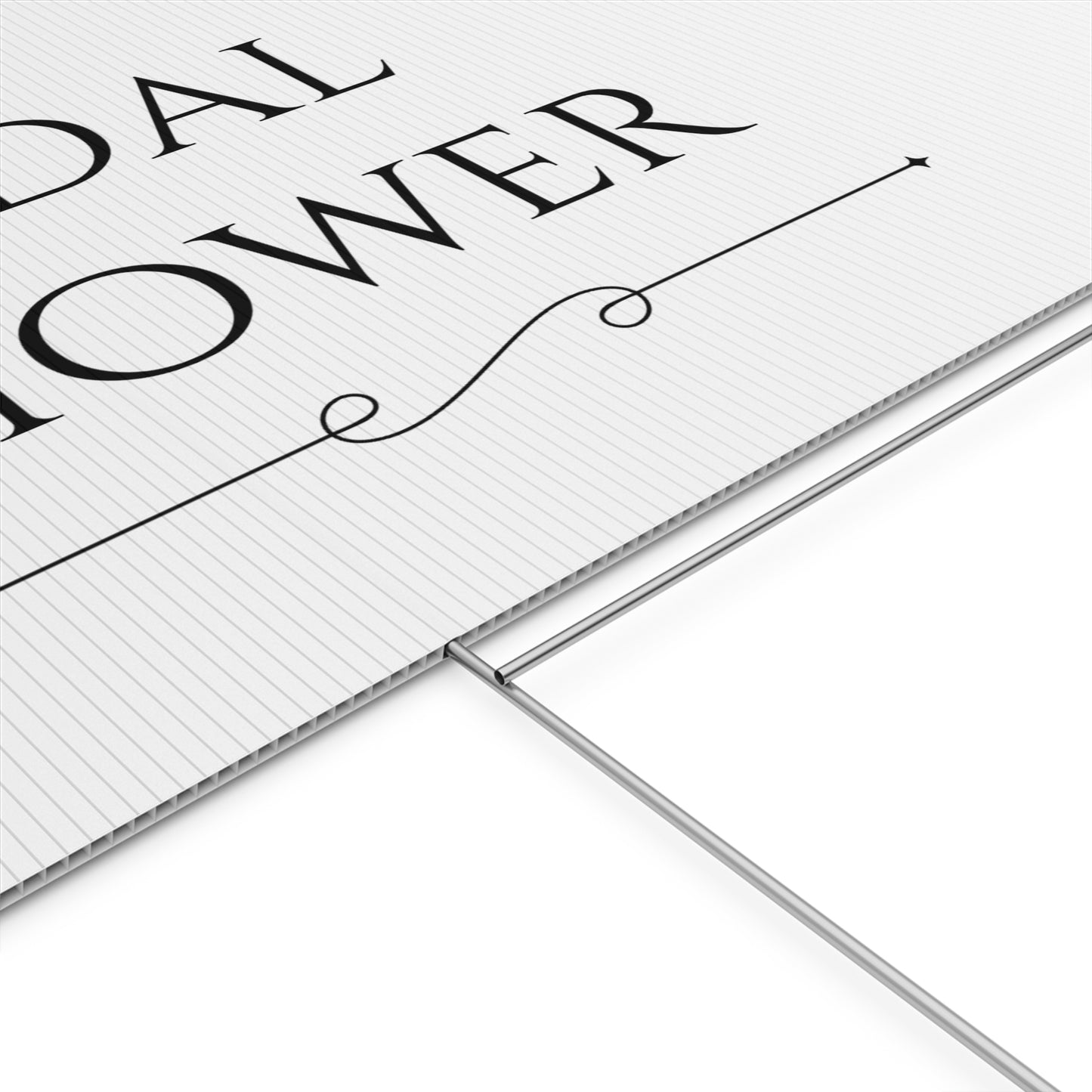 Bridal Shower Plastic Yard Sign | Elegant Outdoor Decor
