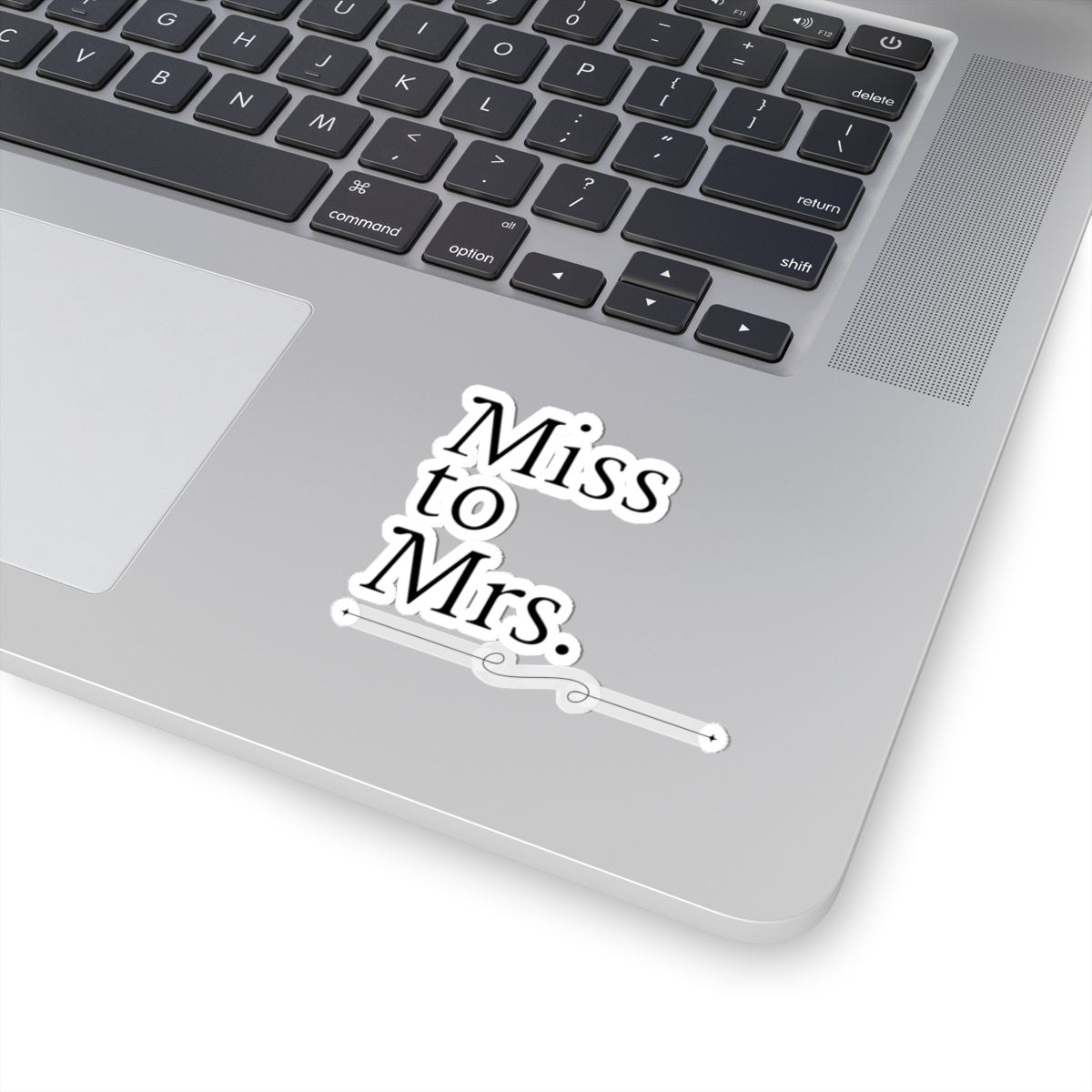 Miss to Mrs. Kiss-Cut Stickers for Bridal Showers & Weddings