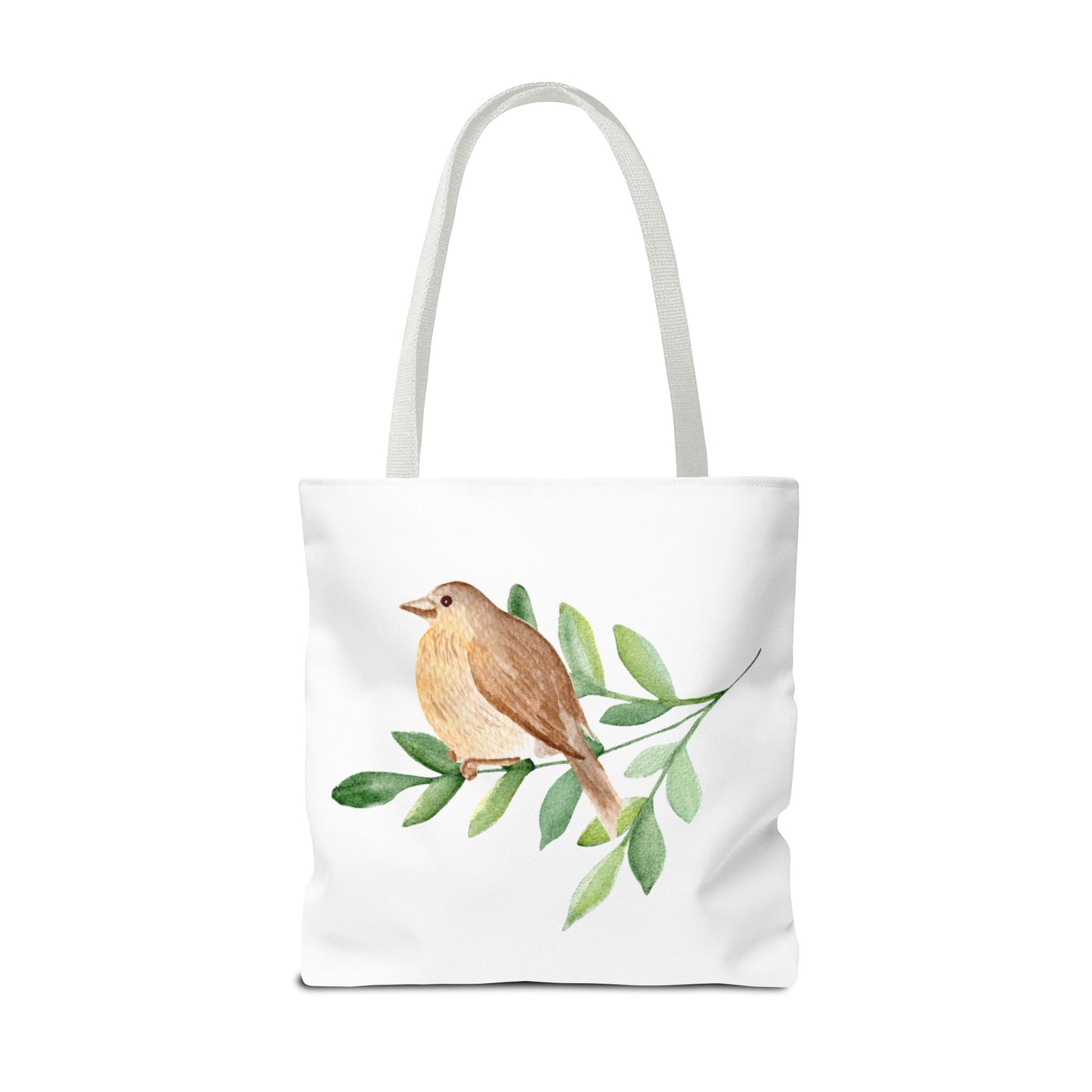 Watercolor Bird Tote Bag - Spring and Nature-Inspired, Eco-Friendly Shopping Tote