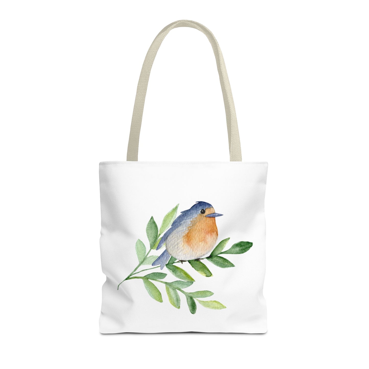 Watercolor Bird Tote Bag - Spring and Nature-Inspired, Eco-Friendly Shopping Tote