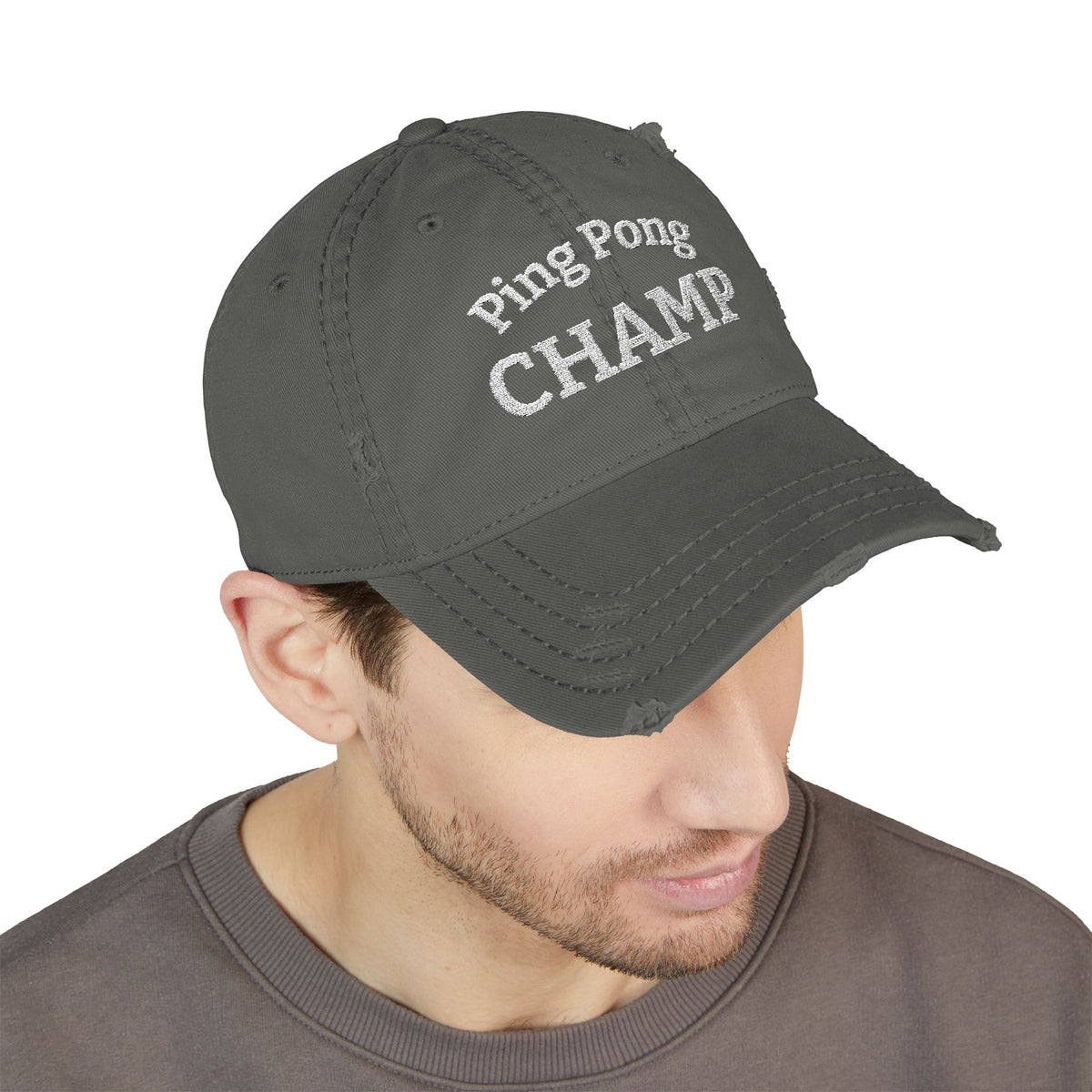 Ping Pong Champ 2026 Distressed Dad Hat