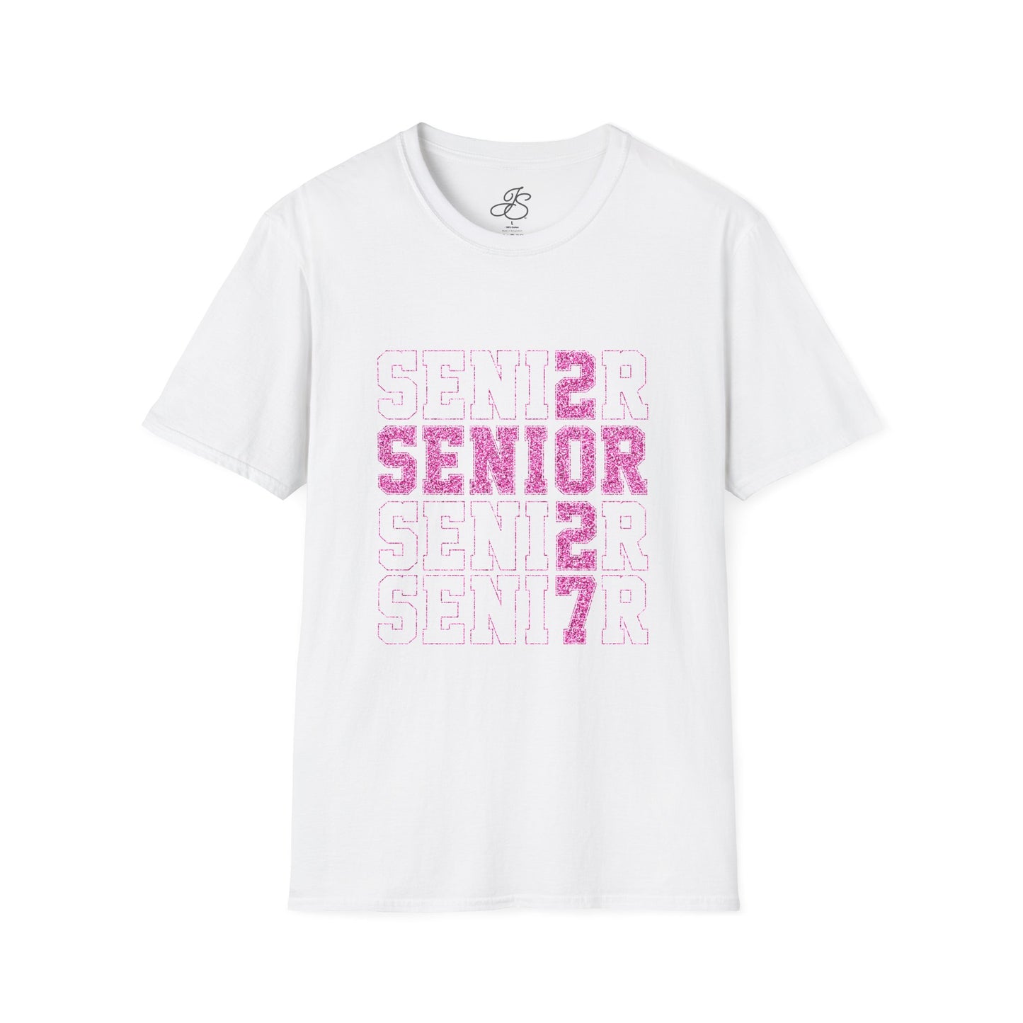 Class of 2027 Softstyle T-Shirt in Pink Glitter