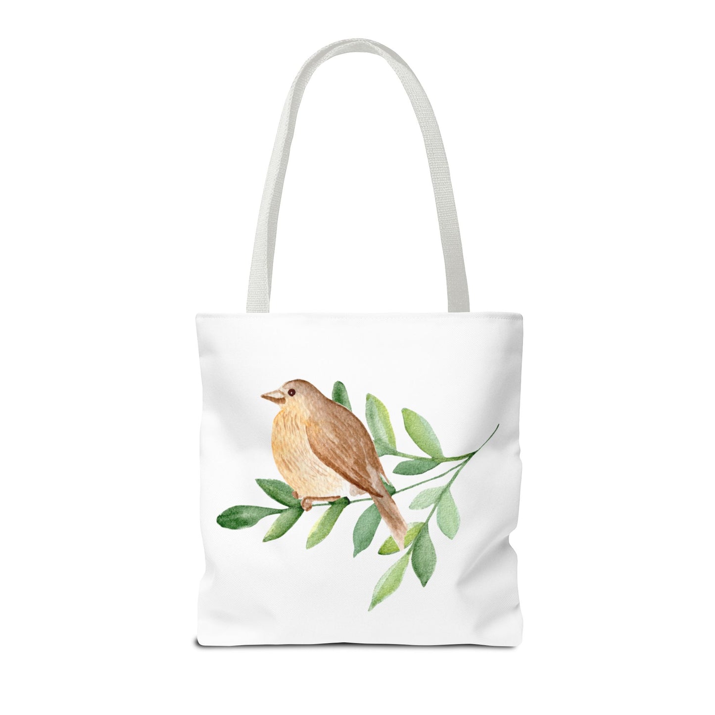 Watercolor Bird Tote Bag - Spring and Nature-Inspired, Eco-Friendly Shopping Tote