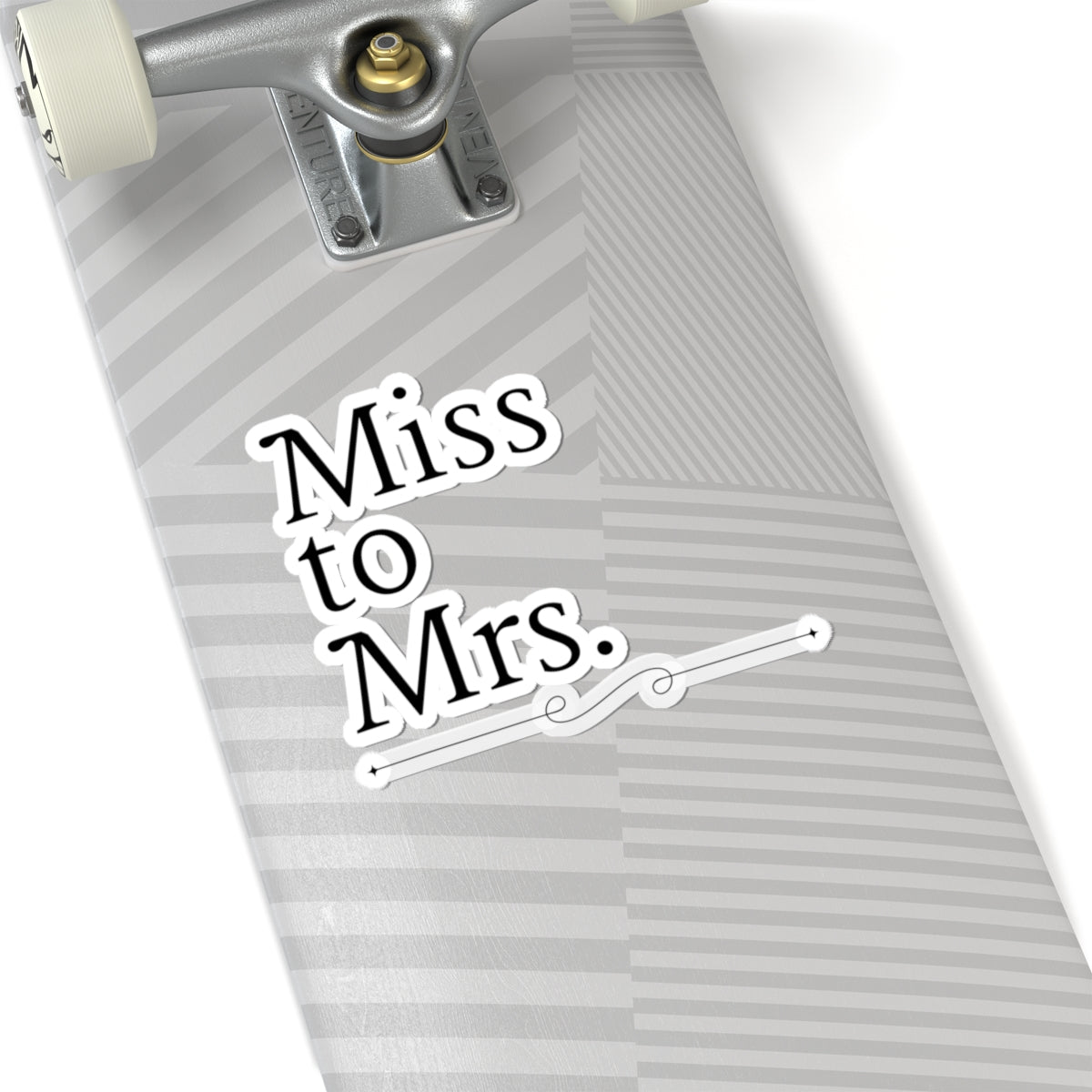 Miss to Mrs. Kiss-Cut Stickers for Bridal Showers & Weddings