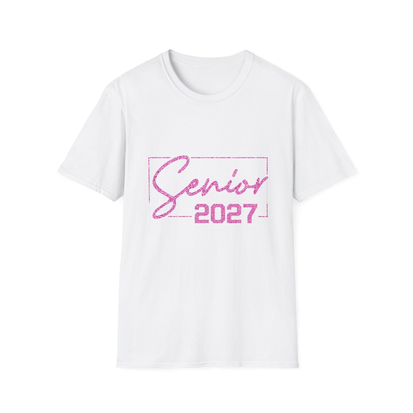 Senior 2027 T-Shirt – Glitter Script Graduation Tee for High School & College Seniors