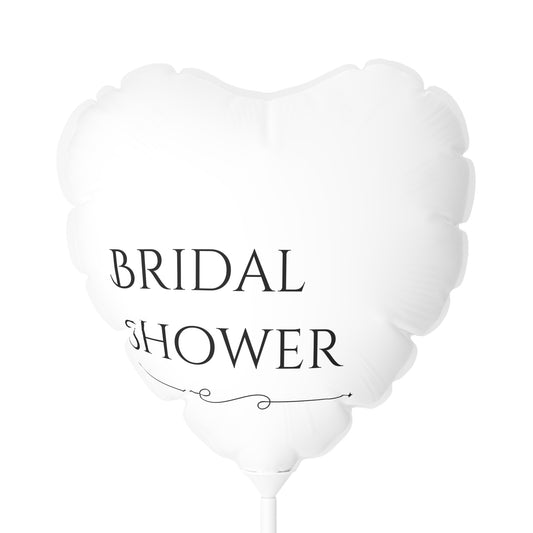 Heart-Shaped Bridal Shower Balloon - 11" Wedding Decor