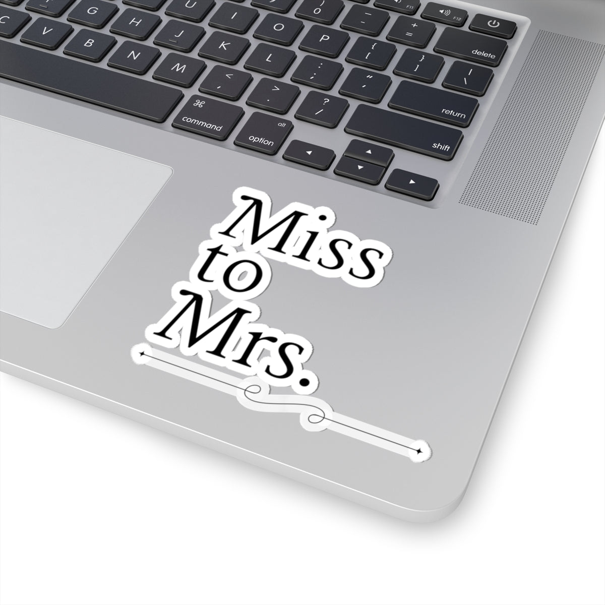 Miss to Mrs. Kiss-Cut Stickers for Bridal Showers & Weddings