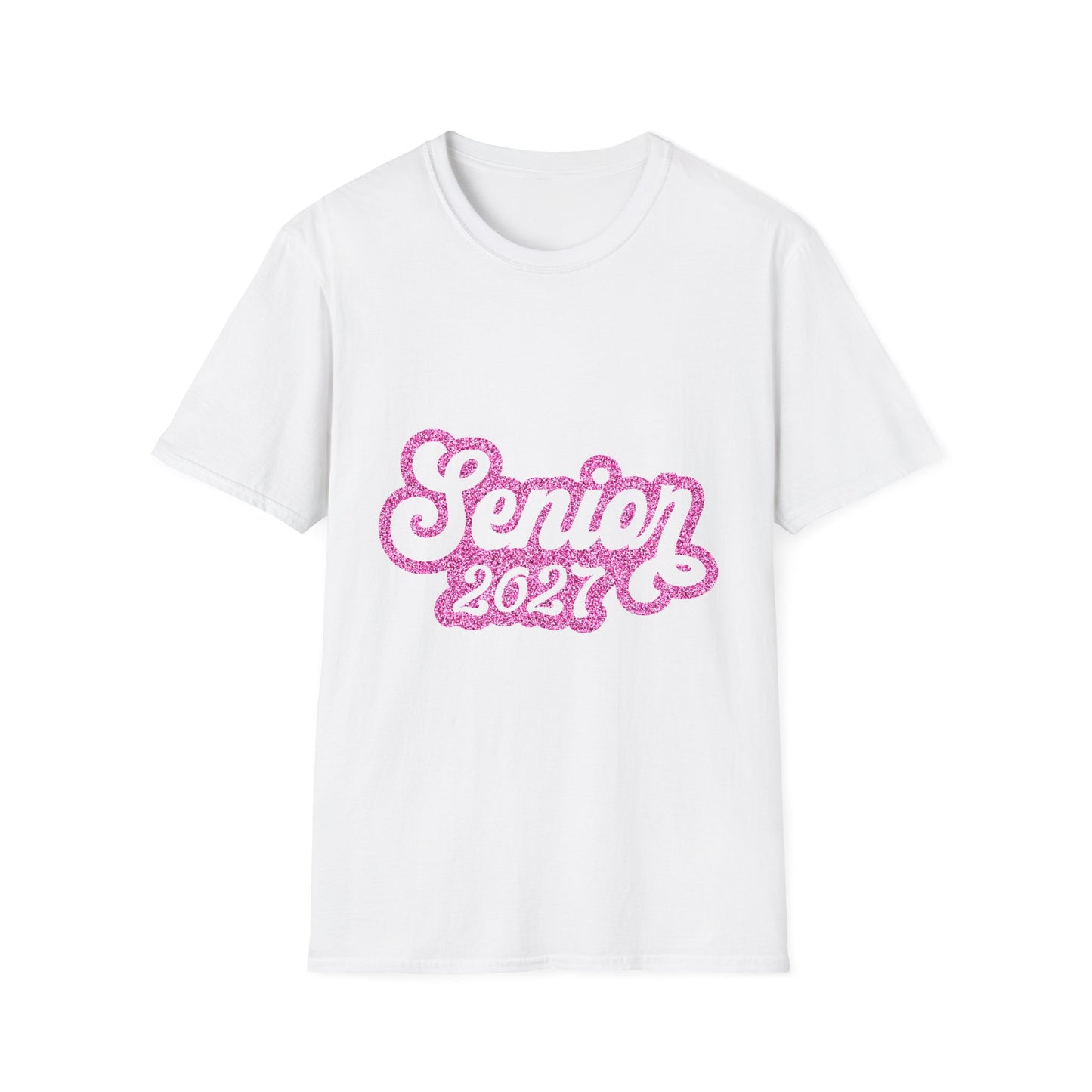 Class of 2027 Softstyle T-Shirt in Pink Glitter